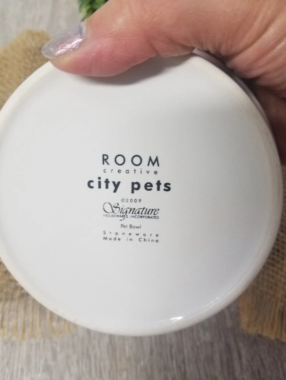Stoneware Pet Bowl